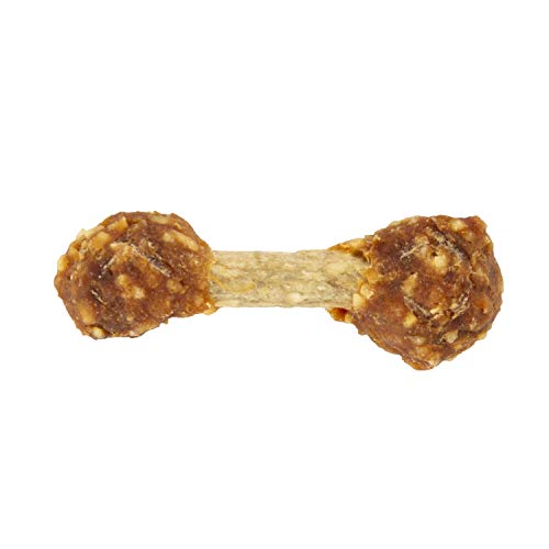 Good'n'Fun Good ’n’ Fun Chicken Flavored Dumbbells 4 Ounces, Rawhide Snacks for Small Dogs