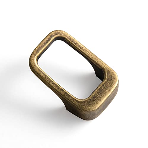 Goo-Ki Oil Rubbered Bronze Cabinet Pulls with Hole Center 5''(128MM),Modern Zinc Alloy Finger Pulls for Drawer,Wardrobe,Cupboard,6 Pack