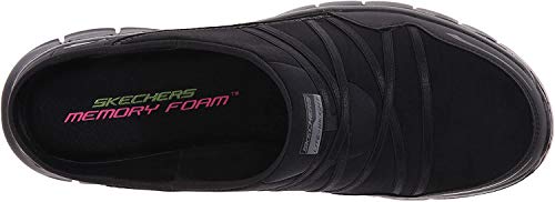 Skechers Sport Women's Air Streamer Slip-On Mule, White/Silver, 8.5 M US