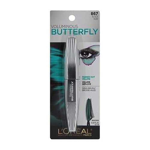 L’Oréal Paris Voluminous Butterfly Mascara, Washable, Black, 0.22 Fl. Oz., 1 Count