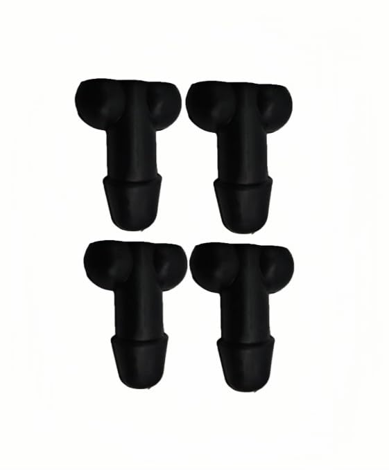 Carastora Glow-in-The-Dark Valve Stem Caps – 4-Pack Funny Wheel Accessories, Airtight, Rustproof, Dustproof & Waterproof Caps for Cars, Bikes, Trucks, Motorcycles – Universal Fit(Black)