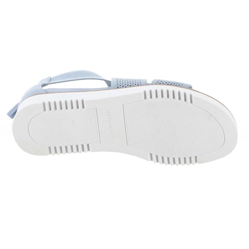 Easy Spirit Women's Wander2 Flat Sandal, Silver, 8.5