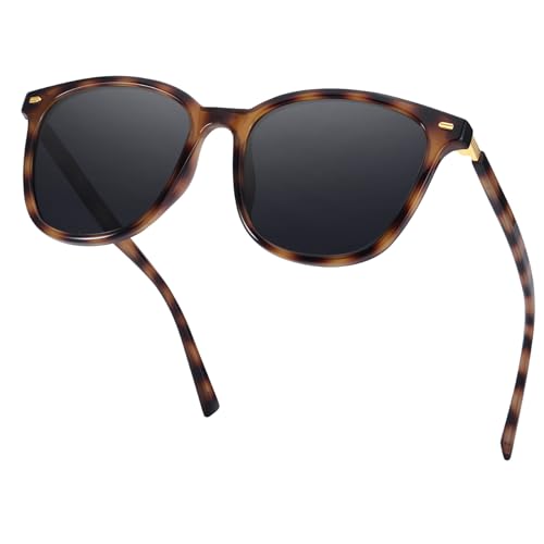 FIMILU Vintage Square Polarized Sunglasses for Women, Trendy UV400 Protection Fashion Shades for Driving, Traveling, Vacation