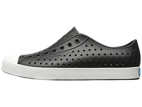 Native Shoes, Jefferson, Lightweight Sneaker for Adults, Jiffy Black/Shell White, 11 M US Women/9 M US Men