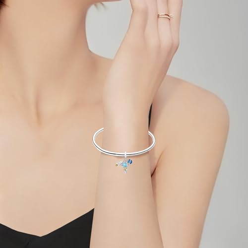 LUXILLA Mother Infinity Symbol Dangle Charm 925 Sterling Silver Charms fit Bracelets Necklace Pendant Bead Charms Jewelry Gift for Women Family Friends