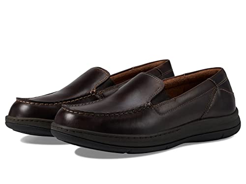 Florsheim Boy's Central Jr. Moc Toe Venetian Loafer (Toddler/Little Kid/Big Kid) Black 2 Medium