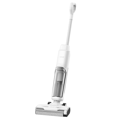 dreame Trouver K10 Wet Dry Vacuum Cleaner, Cordless Vacuum Mop with Self-Washing, 8.38lbs Lightweight Floor Washer, 30min Runtime, Edge Cleaning Great for Hardfloor, Specially Designed Twin Scraper