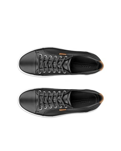 ECCO Men's Soft 7 Sneaker, Black, 8-8.5