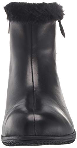 SoftWalk Women's Helena Ankle Boot, Smoke Nubuck, 9 Narrow