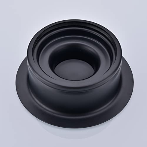 TRUSTMI Kitchen Sink Flange Stopper for Garbage Disposal Stainless Steel Universal 3-1/2 Inch Sink Drain Opening Replacement Accessories, Matte Black