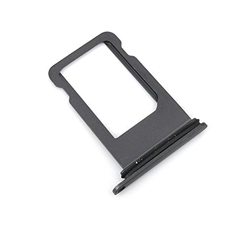 E-repair SIM Card Tray Holder with Rubber Waterproof Ring Replacement for Iphone 8 Plus (5.5 inch) (Black)