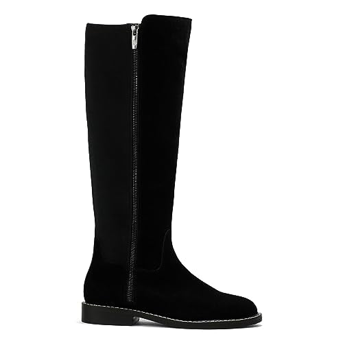 Donald Pliner Women's Isla Calf Suede Fashion Boot, Saddle, 10