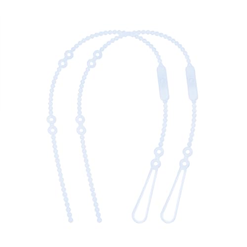 Olababy Silicone Strap for Baby Toys, Pacifiers, Teethers, Sippy Cups, Bottles w Handles, Feeding Spoons, High Chairs, Strollers, Car Seats and Travel Essentials (2 Straps, Blueberry)