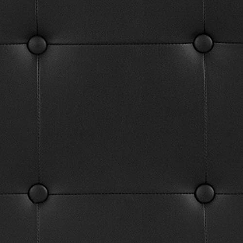 Flash Furniture Lennox Tufted Upholstered Twin Size Headboard in Black Vinyl