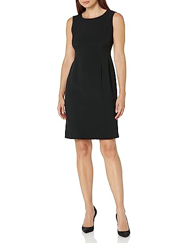 Kasper Women's Sleeveless Sheath Dress, Black, 12