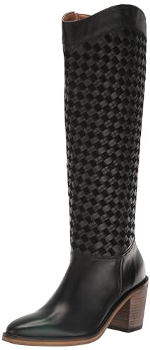 Lucky Brand Women's Abeny Cut-Out Knee-High Boot Fashion, Chocolate, 11