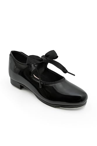 Capezio Women's Jr. Tyette Tap Shoe, Black Patent, 6.5