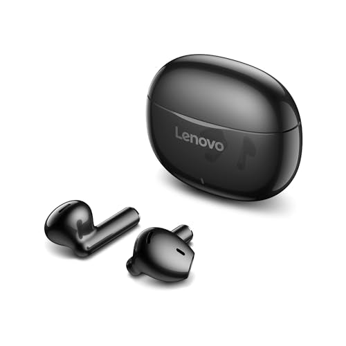 Lenovo E310 True Wireless Stereo Earbuds Bluetooth 5.3 ENC Noise-Cancelling Ear Buds with 13mm Speaker Type-C Charging 20h Battery Life for Music Calls Comfortable Fit Wireless Earbuds - Black