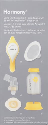 Medela Manual breast pump with Flex Shields Harmony Single Hand for More Comfort and Expressing More Milk