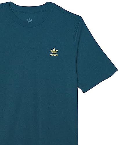 adidas Originals Unisex Kid's Adicolor T-Shirt, Arctic Night/Pulse Yellow, XX-Small
