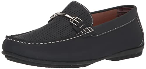 Stacy Adams Men's Corley Moc Driving Style Loafer, White, 12