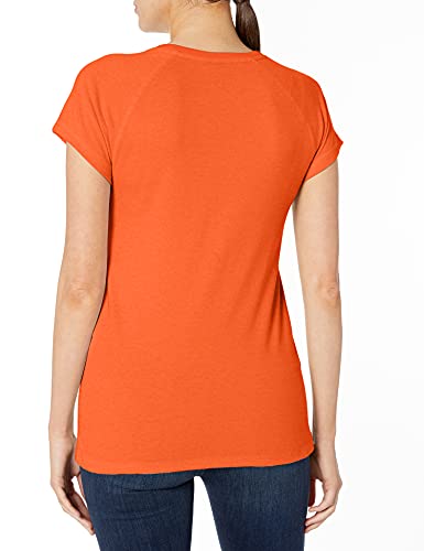 Dickies Women's Short Sleeve Performance Tee, Bright Orange v1, 40W x 30L