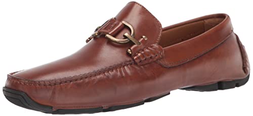 Donald Pliner Men's Dacio Driver Driving Style Loafer, Cognac-Calf Leather, 7