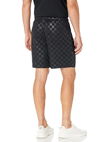 Umbro Men Checkered Short, Black, Small