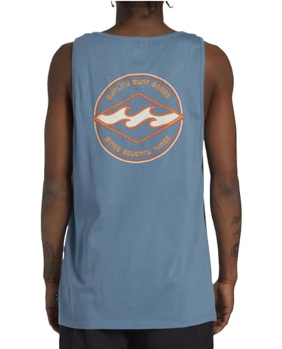 Billabong Men's Rotor Diamond TK Tank, Vintage Indigo