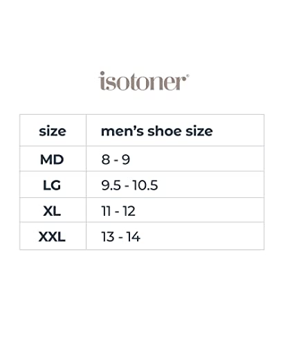 isotoner Men's Classic Microterry Slippers, Fuax Microsuede Black, 8-9