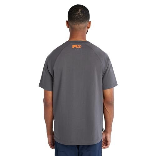 Timberland PRO Men's Core Refelctive PRO Logo Short-Sleeve T-Shirt, Asphalt, Large