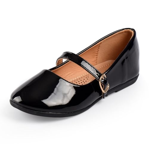 Nova Utopia Toddler Little Girls Dress Ballet Mary Jane Bow Flat Shoes,NF Utopia Girl NFGF066 RedPU 2