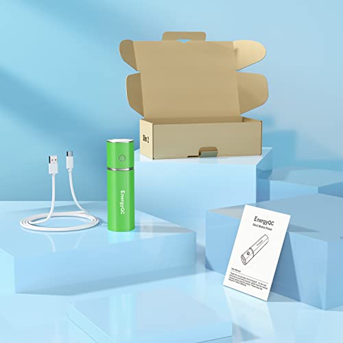 EnergyQC Slim 2 Portable Charger,Ultra-Compact 5000mAh Power Bank External Battery Compatible with iPhone,Samsung Galaxy,Airpods and More-Black