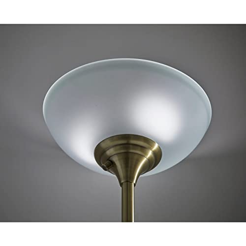 Adesso 4208-21 Bergen Torchiere, Lamp, Black