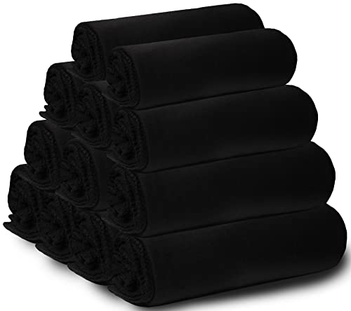 Yacht & Smith Soft Fleece Blankets 50 X 60, Lightweight, Cozy Warm Throws Dark Colorful Blanket Sofa Travel Outdoor, Wholesale
