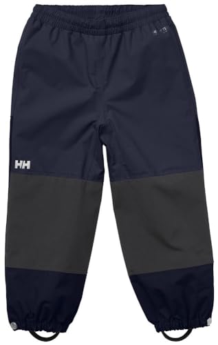 Helly Hansen Boys Kids Shelter Waterproof Windproof Pant Outdoors Equipment, 980 Ebony, 12 US