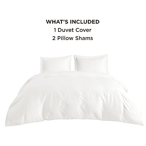 Bedsure Brushed Duvet Cover Queen Size - Soft and Breathable Eucalyptus Lyocell Cotton Hybrid Comforter Cover Set for Hot Sleeper - Hypoallergenic and Moisture Wicking, Cooling Bedding Set, Terracotta
