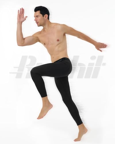 Runhit Men’s Compression Pants Running Tights Workout Leggings Athletic Base Layer Pants for Sports Yoga Basketball Red 3XL