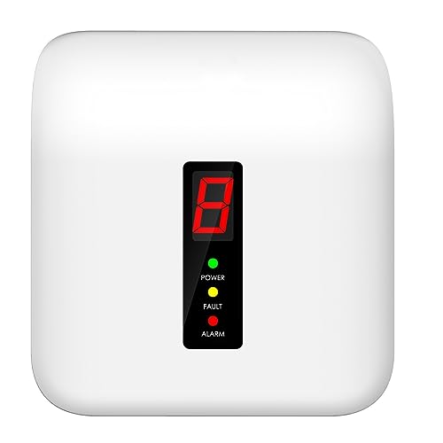 Zkmiles Y401 Natural Gas Detector, Explosive Gas Leak Detector for Home, 24 Hour Propane Detector, Plug in Home, Camper or RV. AC 110-220V, White (1 Pack).