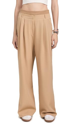 Lioness Women's Schiffer Pants, Beige, Tan, XXS