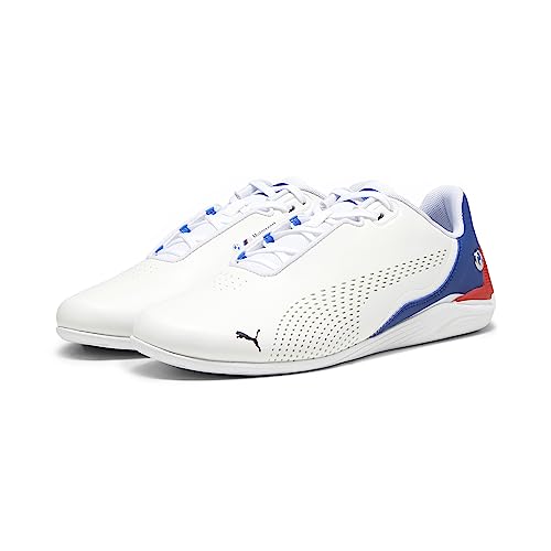 PUMA Men's BMW M MOTORSPORT DRIFT CAT DECIMA Sneaker, PUMA White-Pro Blue, 10.5
