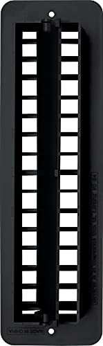 RV Designer H841 Plastic, Black, Damper RV Vent Register