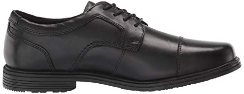 Rockport mens Rockport Men's Robinsyn Waterproof Cap Toe Oxford, Black, 9.5 Wide US
