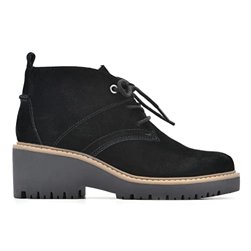 WHITE MOUNTAIN Shoes Women's Danny Boot, Navy/Suede, 8.5 M