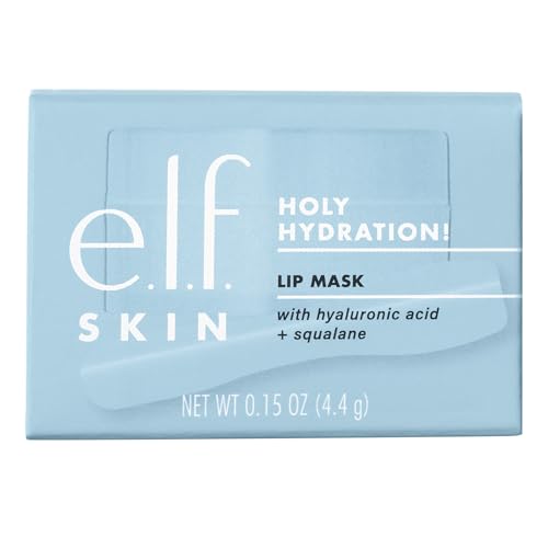 e.l.f. SKIN Holy Hydration! Lip Mask, Hydrating Lip Mask For A Softer & Smoother Pout, Infused With Hyaluronic Acid, Non-Sticky, Vegan & Cruelty-Free (pack of 1)