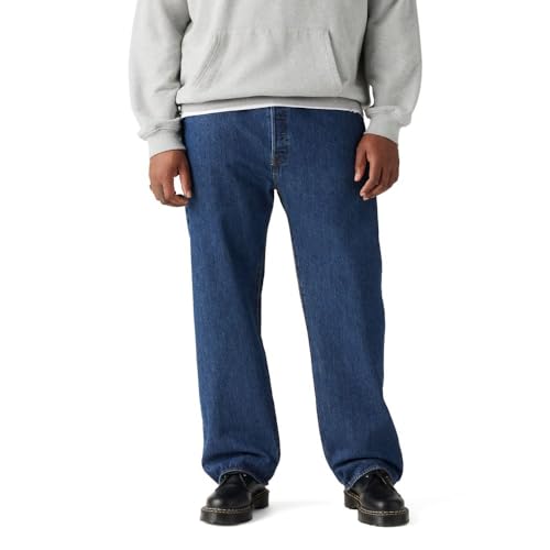 Levi's Men's 501 Original Fit Jeans (Also Available in Big & Tall), Black STF, 42W x 30L