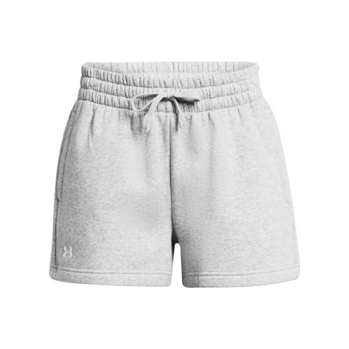 Under Armour Women's Rival Fleece Shorts, (001) Black / / White, X-Small