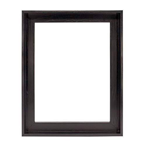 Canvas Floating Frame, Picture Wall Art Painting Frame for Finished Canvas Painting 1-1/4 Deep Picture Art Wall Decor. (Black, 12x20)