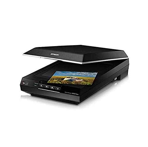 Epson Perfection V600 Photo Wired USB Connectivity Color Scanner - 6400 x 9600 dpi, Enlargements up to 17" x 22" Flatbed Image Scanner