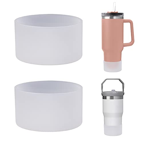 MLKSI 2Pcs Silicone Boot for Stanley 40 oz 30 oz Cup Accessories, Protector Silicone Water Bottle Bottom Sleeve for Stanley 40 oz 30 oz Tumbler Simple Modern Tumbler